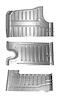 TRUNK FLOOR 3PC KIT CHEVROLET 59 - image 1