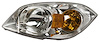 LH H.L. COMBINATION TYPE W/AMBER SIGNAL LMP CLEAR BULB COBALT 05-10 BA SE 05-08 LS/LT 06-08 LTZ 06-08 SS W/2.4L ENG - image 1