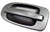 LH OTR SIDE DR HANDLE BLACK TEXT VENTURE/SILHOUETTE/TRANS SPORT/MONTANA 98- 05 UPLANDER/MONTANA SV6/TERRAZA/RELAY 05-09 - image 1