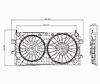 RAD/CON COOLING FAN ASSY BLADE/MOTOR/SHROUD IMPALA/MONTE CARLO 06-10 EXC 5.3L - image 1