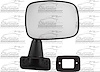 RH DOOR MIRROR MAN NON-HTD TEXT BLK FLDG DOOR MOUNT TYPE TOYOTA P/U W/O VEN T WINDOW 84-88 - image 1