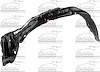LH FT FENDER SPLASH SHIELD 4WD TOYOTA P/U 89-95 4RUNNER 90-95 - image 1