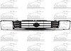 GRILLE CHR/BLK W/ H.L. DOORS 4RUNNER 92-95 - image 1