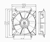 LH RAD COOLING FAN ASSY BLADE/MOTOR/SHROUD RAV4 01-05 - image 1