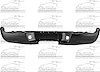 RR FACE BUMPER (P) W/2.7L - image 1