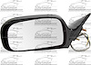 LH DOOR MIRROR PWR NON-HTD SMOOTH BLK P USA/JAPAN BUILT CAMRY 97-01 - image 1