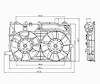 RAD/CON COOLING FAN ASSY BLADE/MOTOR/SHROUD PRIUS 04-09 - image 1