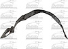 LH FENDER LINER MATRIX 03-08 - image 1