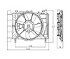 RAD/CON COOLING FAN ASSY BLADE/MOTOR/SHROUD YARIS SDN/H-BACK 06-10 - image 1
