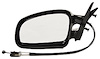 LH DOOR MIRROR MAN REM NON-HTD GLOSS BLK NON-FLDG GRAND AM SE 99-01 - image 1