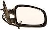 RH DOOR MIRROR PWR NON-HTD GLOSS BLK NON-FLDG W/AERODYNAMIC HOLE GRAND AM S E 99-01 GT 00-02 - image 1