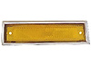 RH FT SIDEMARKER LAMP AMBER W/CHR TRIM CHEVY/GMC P/U 81-87 BLAZER/JIMMY/SU BURBAN 81-91 - image 1