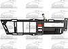 LH INNR FT DR HDL CHR/BLK CHEVY/GMC C/K P/U 88-94 BLAZER/TAHOE/YUKON/SUBUR BAN 92-94 - image 1