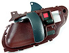 RH INNR FT DR HDL RED PLASTIC CHEVY/GMC C/K P/U 95-02 BLAZER/TAHOE/YUKON 9 5-00 SUBURBAN 95-99 ESCALADE/YUKON DENALI 99-00 - image 1
