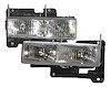 PERFORMANCE H.L. SET CRYSTAL PROJECTION BEAM CHEVY/GMC C/K P/U 88-02 BLAZE R/TAHOE/YUKON 92-00 SUBURBAN 92-99 - image 1
