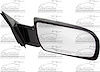 RH DOOR MIRROR MAN NON-HTD GLOSS BLK FLDG CHEVY/GMC C/K P/U 88-02 BLAZER/T AHOE/YUKON 92-00 SUBURBAN 92-99 - image 1