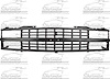 SHE900-99-4 Grille for Select 1988-1993 Chevrolet Trucks, Blazer, Suburban w/Dual Composite Headlamps [Black] - image 1