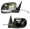 LH DOOR MIRROR PWR NON-HTD TEXT W/GLOSS BLK CVR P FLDG SILVERADO/SIERRA 9 9-02 - image 1