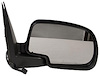 RH DOOR MIRROR PWR NON-HTD TEXT BLK W/CHR CVR FLDG SILVERADO/SIERRA 99-02 - image 1