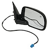 RH DOOR MIRROR PWR HTD TEXT BLK FLDG W/O SIGNAL W/O PUDDLE LAMP SILVERADO/S IERRA 03-07 - image 1