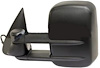 LH DR MIRROR PWR HEATED TEXT BLK MANUAL FLDG TELESCOPIC TOW TYPE W/ SIGNAL IN GLASS SILVERADO 03-07 - image 1