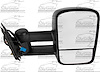 RH DR MIRROR PWR HEATED TEXT BLK MANUAL FLDG TELESCOPIC TOW TYPE W/ SIGNAL IN GLASS SILVERADO 03-07 - image 1