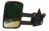 LH DR MIRROR POWER HEATED TEXT BLK MANUAL FLDG TELESCOPIC TOW TYPE W/O SIGN AL SILVERADO 03-07 - image 1