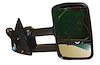 RH DR MIRROR POWER HEATED TEXT BLK MANUAL FLDG TELESCOPIC TOW TYPE W/O SIGN AL SILVERADO 03-07 - image 1