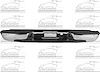 901-800 Rear Step Bumper for 1999-2006 Chevrolet Silverado 1500 Trucks [Chrome] - image 1
