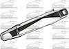 LH FT DR HDL OTR ALL CHR ESCALADE ESV 07-09ESCALADE EXT 07-09ESCALADE 07- 09AVALANCHE 07-09SILVERADO - image 1