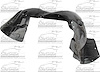 LH FENDER LINER W/O OFF ROAD PKG AVALANCHE/SUBURBAN/TAHOE 07-11 - image 1