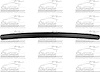 HOOD MLDG MAT BLK W/O CHR GRILLE SIERRA 1500/2500/3500 07-11 - image 1
