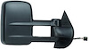 RH DOOR MIRROR PWR HTD TEXT BLK FLDG TELESCOPING TOW TYPE W/VISIBLE ILLUM S IGNAL ARROW SILVERADO/SIERRA 07-11 - image 1