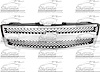 GRILLE MAT BLACK W/ CHR FRAME SILVERADO 1500 07-11 - image 1