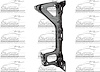LH RADIATOR SUPPORT CHEVR - image 1