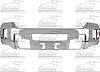 FRONT BUMPER FACE BAR W/O - image 1