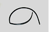 LH FT DOOR WINDOW CHANNEL WEATHERSTRIP S10/S15 94-04 BLAZER/JIMMY 95-05 B RAVADA 96-01 ENVOY 98-00 HOMBRE 96-00 - image 1