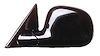 LH DOOR MIRROR MAN NON-HTD GLOSS BLK FLDG S10/SONOMA P/U 94-97 BLAZER/JIMM Y 95-97 BRAVADA 96-97 HOMBRE 96-97 - image 1