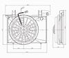 RAD/CON COOLING FAN ASSY BLADE/MOTOR/SHROUD W/ AC W/O TURBO VOLVO C70/S70 /V70 98-04 - image 1