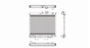 RADIATOR 1 ROW W/ OR W/O HDC W/ OR W/O AIR A/MT W/TOC 2.8 3.5L COLORADO/C ANYON 04-06 2.9 3.7L 07-11 - image 1