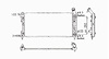 RAD 1 ROW W/ OR W/O AIR/HDC V6 3.4L IMPALA/MONTE CARLO 04-05 3.8L IMPALA/M ONTE CARLO 04-05 3.8 ALLU - image 1