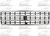 GRILLE SIL/DK ARG CHEVY VAN 92-96 - image 1