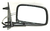 RH DOOR MIRROR MAN REM NON-HTD TEXT BLK FLDG GOLF/JETTA 88-92 - image 1