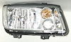 RH H.L. ASSY COMBINATION TYPE W/ AMBER BULB/CLEAR TURN SIGNAL LENS/FOG LAMP JETTA 99-LATE 02 - image 1