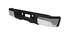 RR STEP BUMPER ASSY CHR W/ PADS BRKTS SILVERADO/SIERRA 2500/3500 W/ SENSOR HOLES SENSORS NOT INCL. 07-11 - USA CHR - image 1