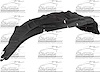 RT FRONT FENDER INNER PAN - image 1