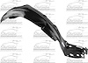 RH FRONT FENDER INNER PAN - image 1