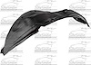 LH FRONT FENDER INNER PAN - image 1