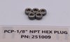 251009 Hex Plug Kit, 1/8 in. NPT, Set of 5 - image 3