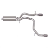 Split Rear Cat-Back Exhaust 08-10 Hummer H3 4dr - image 1